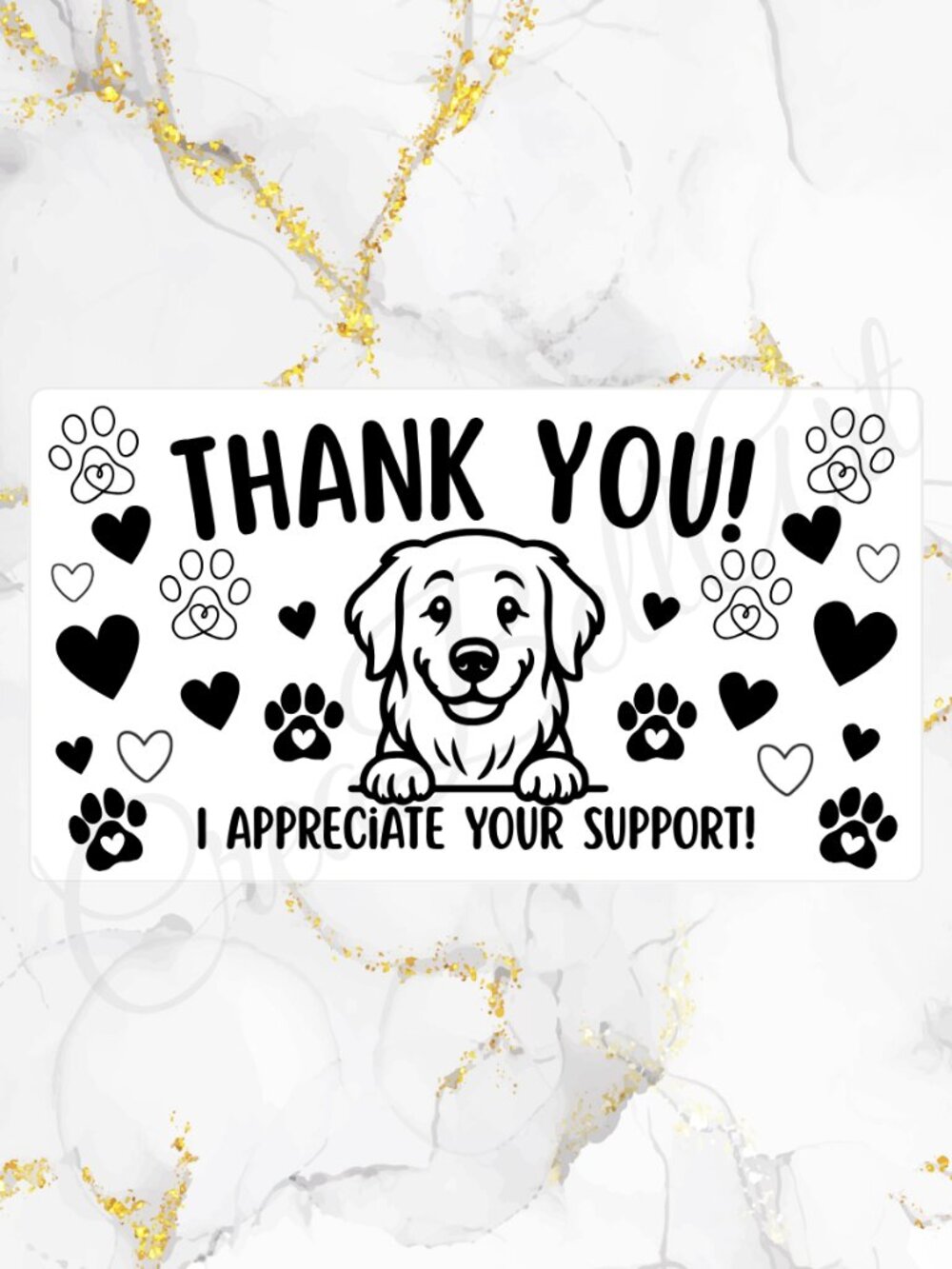 100 Cute Dog Thank You Stickers for Packaging | Small Business Labels - Picture 7 of 12